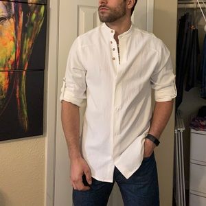 Linen button up shirt